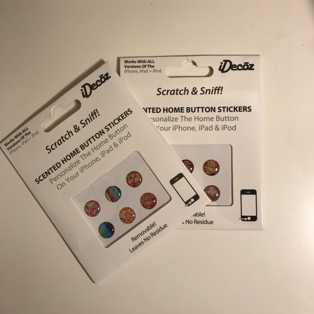 Scented iDecoz home screen stickers